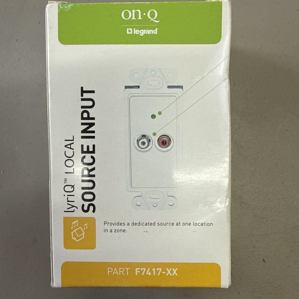 NEW‎ On-Q F7417-WH Local Source Input Module White